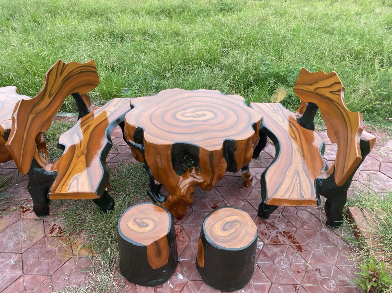 Bộ bàn ghế đá ngoài trời - Chuyên sản xuất bàn ghế đá sân vườn